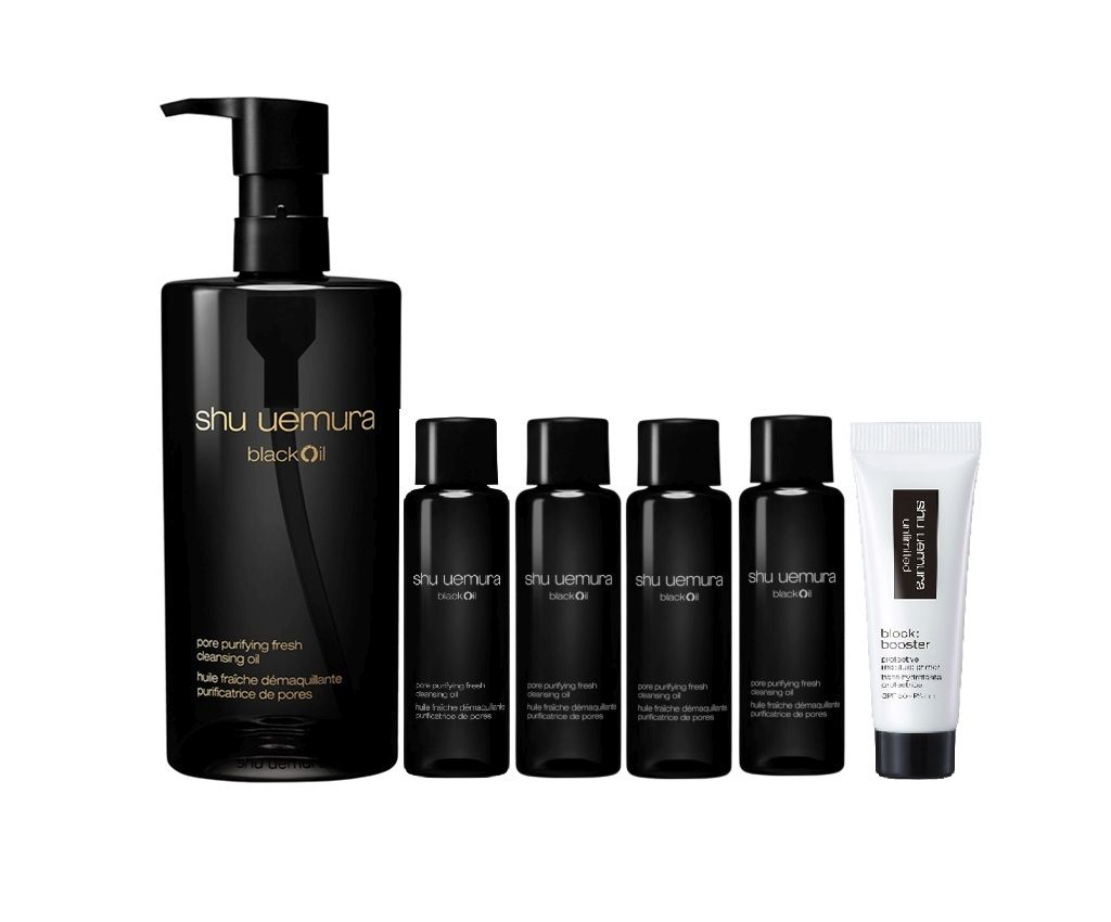 blackoil pore purifying fresh cleansing oil set 450ml set
